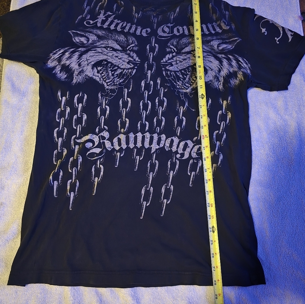 Xtreme Couture Quinton Rampage Jackson T-Shirt Wolves Chains Size Large - Picture 9 of 14
